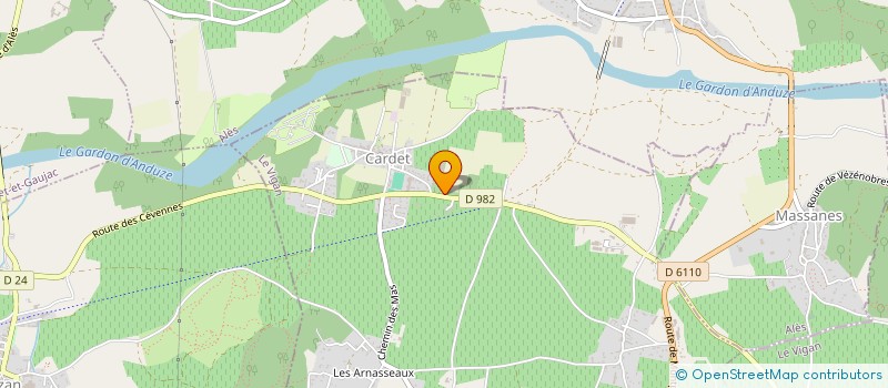 localisation de l'entreprise MADAME NICOLE BARLAGUET  DOMESSARGUES