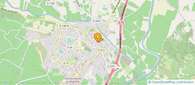 localisation de l'entreprise MADAME NICOLE BARRAL  PEZENAS