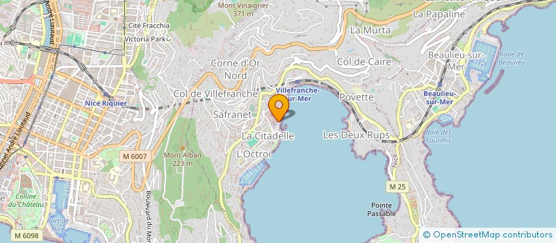 localisation de l'entreprise MADAME NICOLE BAUME à VILLEFRANCHE-SUR-MER