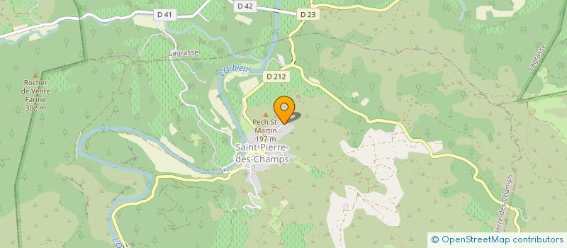 localisation de l'entreprise MADAME NICOLE BAUMET  SAINT-PIERRE-DES-CHAMPS