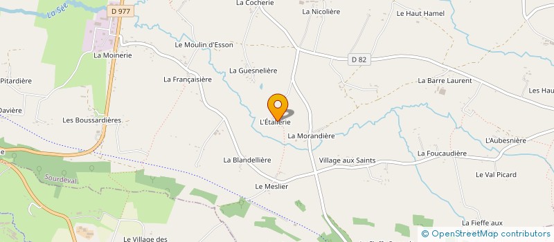 localisation de l'entreprise MADAME NICOLE BAZIN à SOURDEVAL