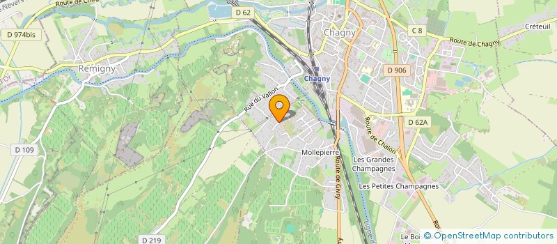 localisation de l'entreprise MADAME NICOLE BECQUET  CHAGNY