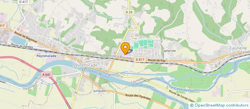 localisation de l'entreprise MADAME NICOLE BELLOCQ MINVILLE à PEYREHORADE