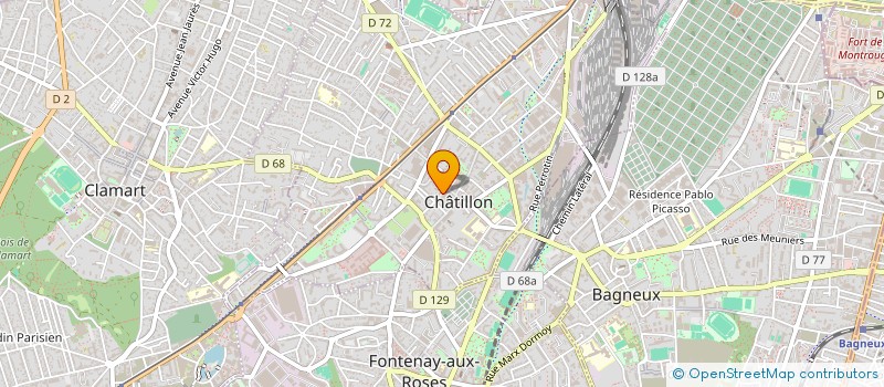 localisation de l'entreprise MADAME NICOLE BEN ALLOUL  CHATILLON