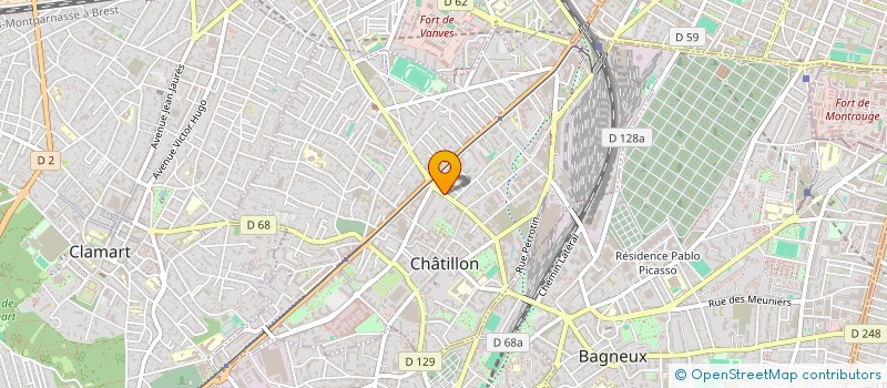 localisation de l'entreprise MADAME NICOLE BENAYOUN  CHATILLON