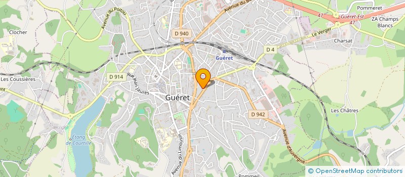 localisation de l'entreprise MADAME NICOLE BENOIT à GUERET