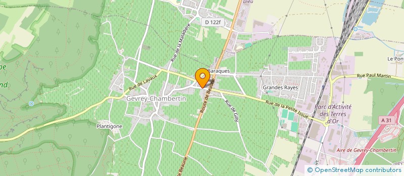 localisation de l'entreprise MADAME NICOLE BENOIT  GEVREY-CHAMBERTIN