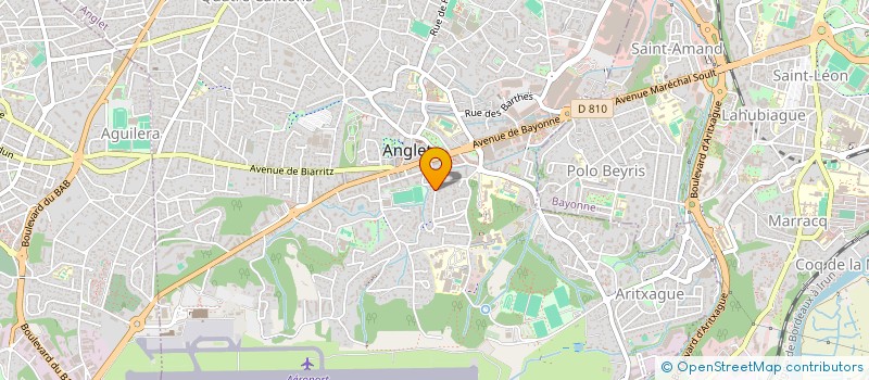 localisation de l'entreprise MADAME NICOLE BERENGUER à ANGLET