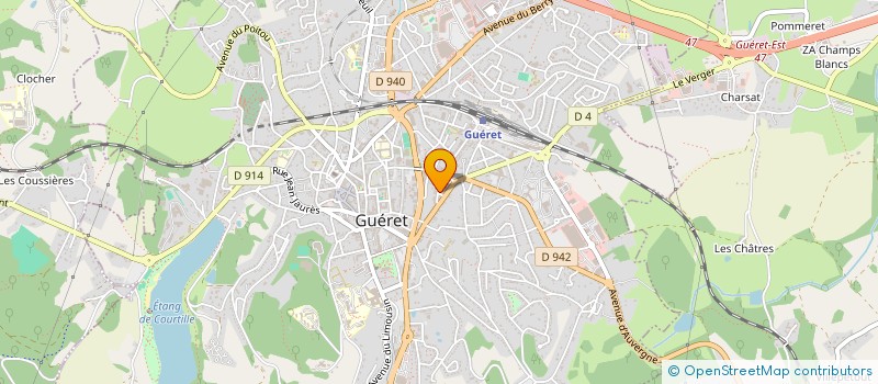 localisation de l'entreprise MADAME NICOLE BERGER à GUERET