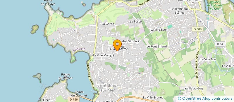 localisation de l'entreprise MADAME NICOLE BERREST  SAINT-BRIAC-SUR-MER
