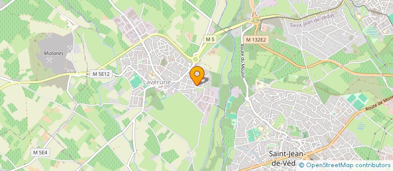 localisation de l'entreprise MADAME NICOLE BERTAINA  LAVERUNE