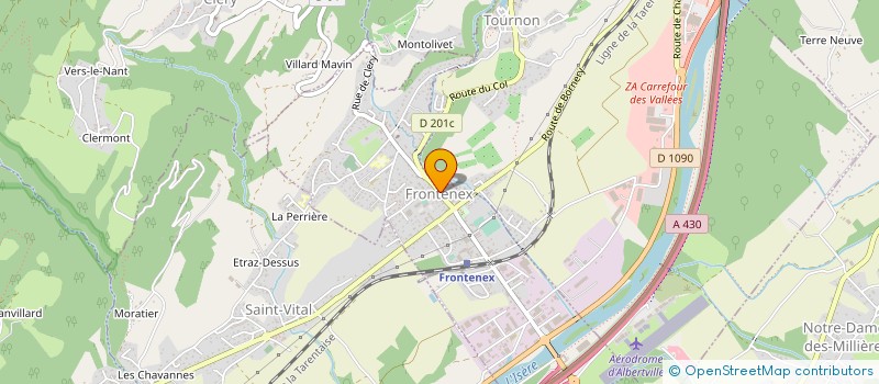 localisation de l'entreprise MADAME NICOLE BERTHOD  FRONTENEX