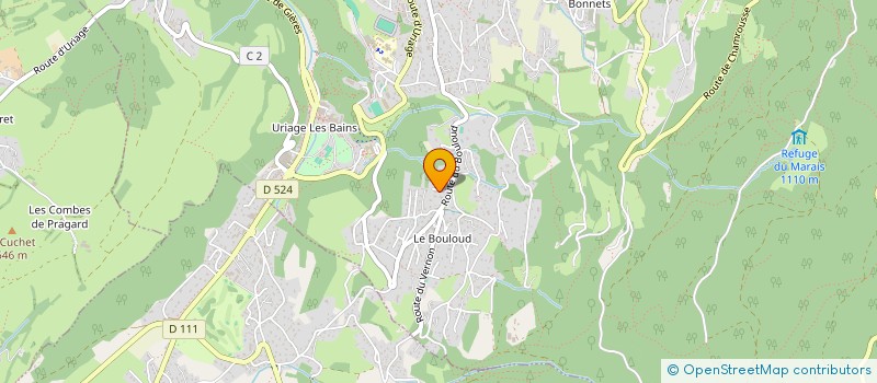 localisation de l'entreprise MADAME NICOLE BERTHOLET  SAINT MARTIN D'URIAGE