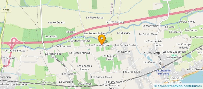 localisation de l'entreprise MADAME NICOLE BERTIN  LA CHAPELLE-SUR-LOIRE