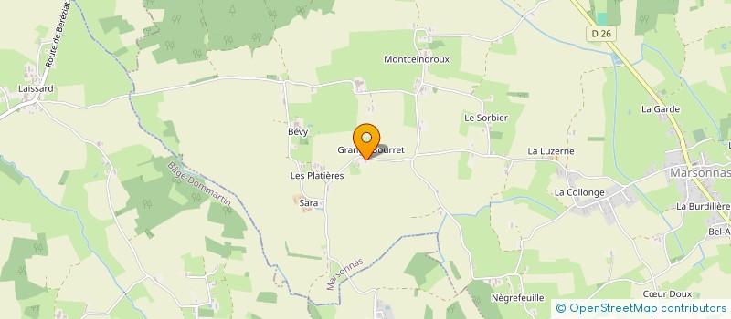 localisation de l'entreprise MADAME NICOLE BESSARD  MARSONNAS