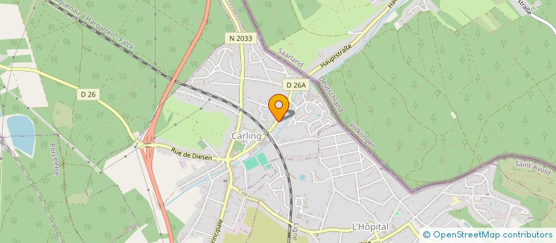 localisation de l'entreprise MADAME NICOLE BETTEGA  CARLING