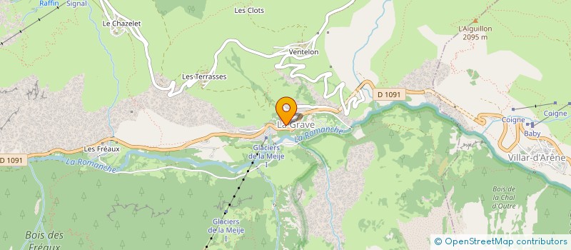 localisation de l'entreprise MADAME NICOLE BIDAUD  LA GRAVE