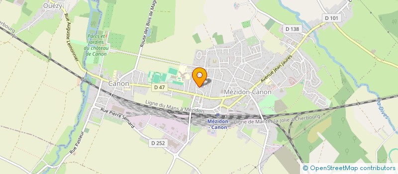 localisation de l'entreprise MADAME NICOLE BISSON à MEZIDON VALLEE D'AUGE