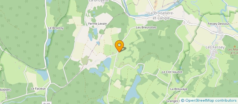 localisation de l'entreprise MADAME NICOLE BLAISE  LA PROISELIERE-ET-LANGLE