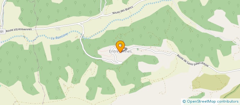 localisation de l'entreprise MADAME NICOLE BLANC  ENTREVENNES