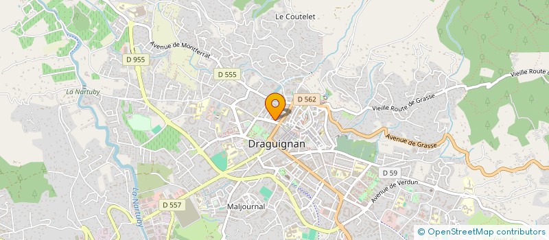 localisation de l'entreprise MADAME NICOLE BLANC  DRAGUIGNAN