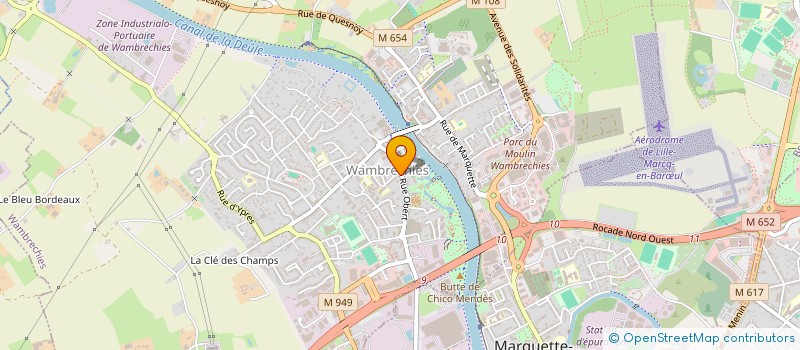 localisation de l'entreprise MADAME NICOLE BLANQUET  WAMBRECHIES