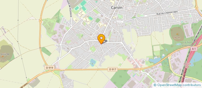 localisation de l'entreprise MADAME NICOLE BODIN  CARVIN