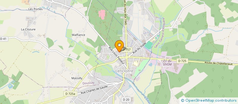 localisation de l'entreprise MADAME NICOLE BOISIER  LENCLOITRE