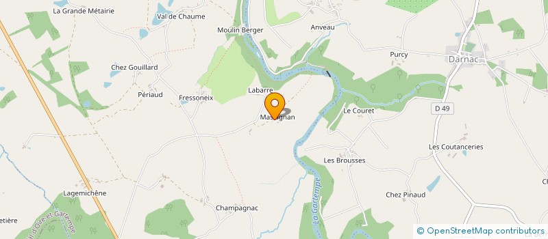 localisation de l'entreprise MADAME NICOLE BONNET à VAL-D'OIRE-ET-GARTEMPE