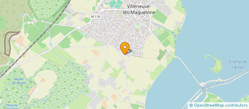 localisation de l'entreprise MADAME NICOLE BOTZ  VILLENEUVE-LES-MAGUELONE