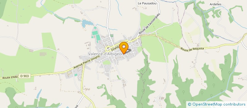 localisation de l'entreprise MADAME NICOLE BOURDAIS  VALENCE-D'ALBIGEOIS