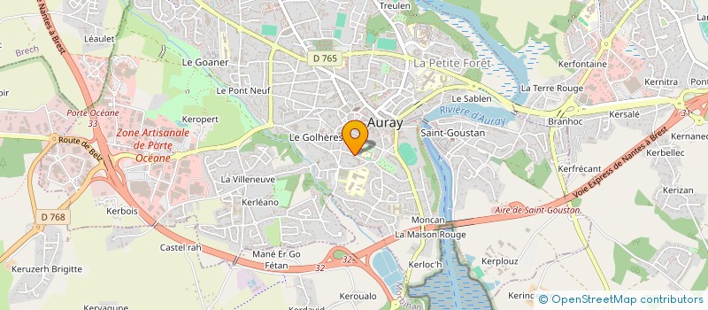 localisation de l'entreprise MADAME NICOLE BOURDAU à AURAY