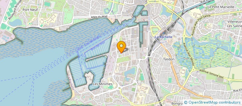 localisation de l'entreprise MADAME NICOLE BOURRAS CHARDINE  LA ROCHELLE