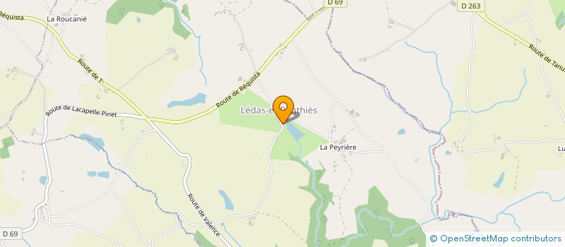 localisation de l'entreprise MADAME NICOLE BOUSQUET  LEDAS-ET-PENTHIES