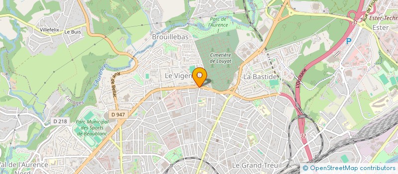 localisation de l'entreprise MADAME NICOLE BRETON à LIMOGES