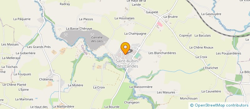 localisation de l'entreprise MADAME NICOLE BRICIER  SAINT-AUBIN-DES-LANDES