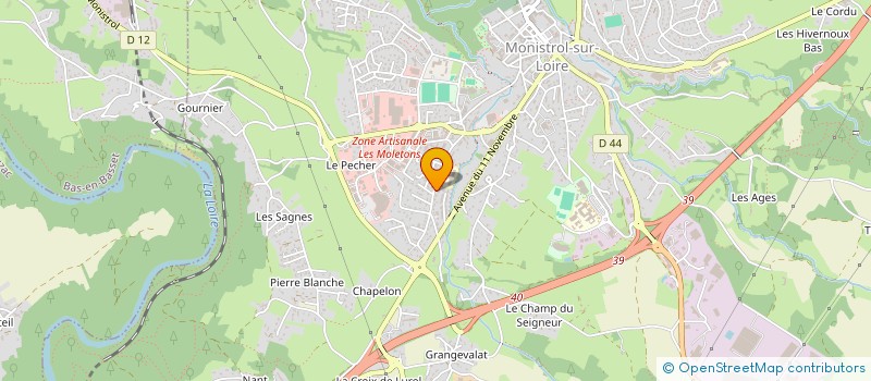 localisation de l'entreprise MADAME NICOLE BRUN à MONISTROL-SUR-LOIRE