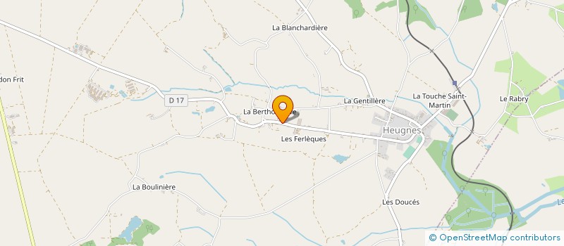 localisation de l'entreprise MADAME NICOLE BRUNET à HEUGNES