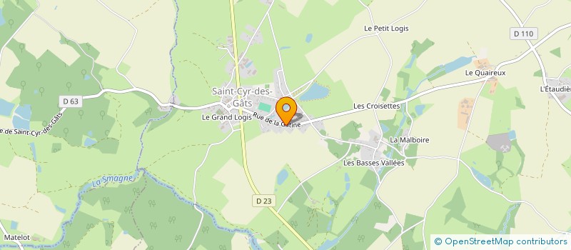 localisation de l'entreprise MADAME NICOLE BULTEAU  SAINT-CYR-DES-GATS