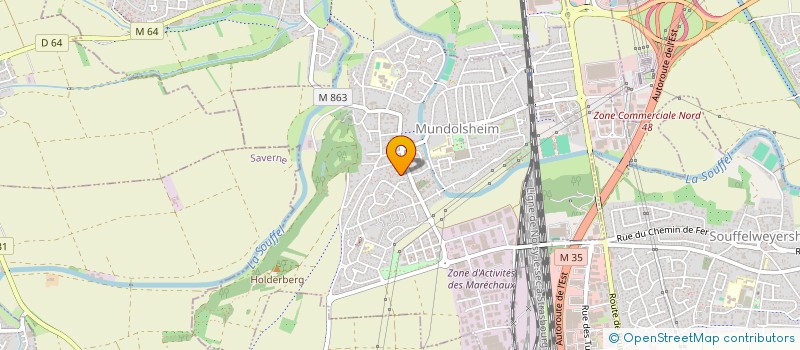 localisation de l'entreprise MADAME NICOLE BUR  MUNDOLSHEIM