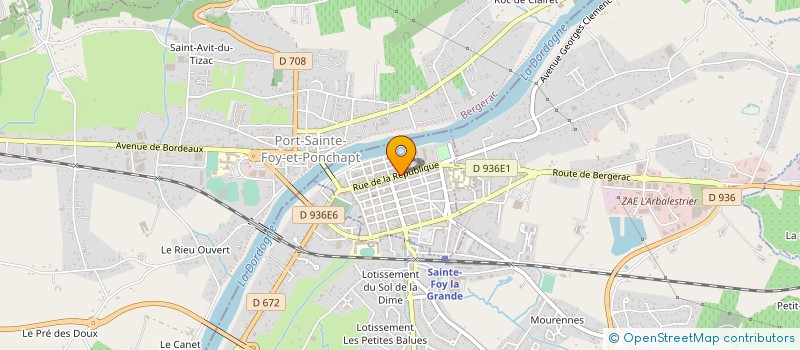 localisation de l'entreprise MADAME NICOLE BUREAU  SAINTE-FOY-LA-GRANDE