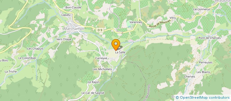 localisation de l'entreprise MADAME NICOLE BURNICHON  MARCHAMPT