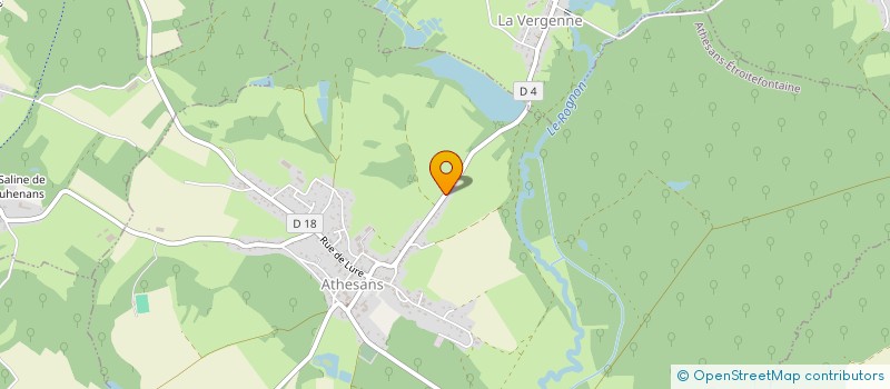 localisation de l'entreprise MADAME NICOLE BUZER à ATHESANS-ETROITEFONTAINE