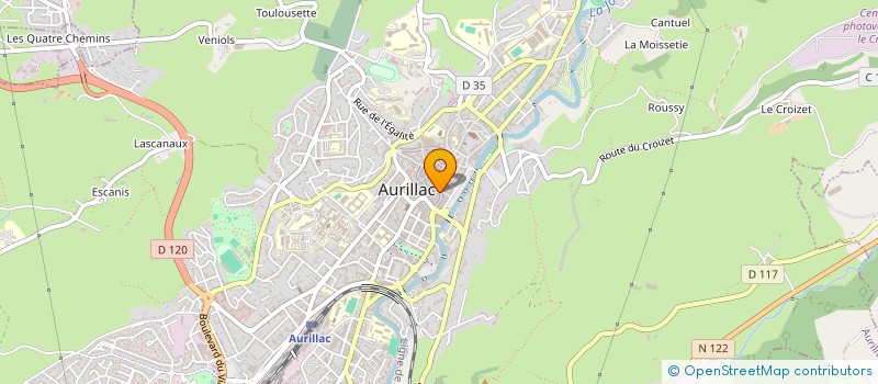 localisation de l'entreprise MADAME NICOLE BUZIT à AURILLAC