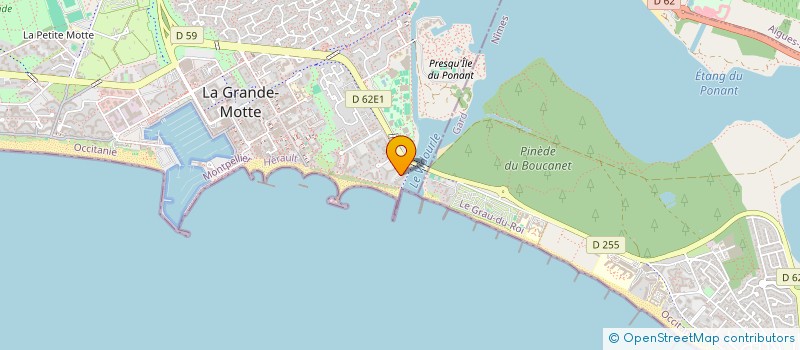 localisation de l'entreprise MADAME NICOLE CADENET à LA GRANDE-MOTTE