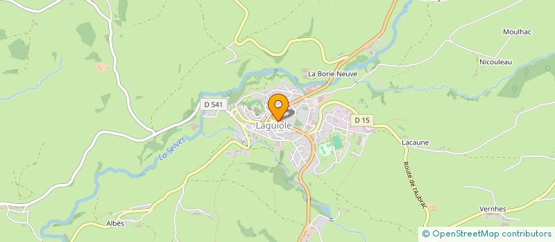localisation de l'entreprise MADAME NICOLE CALMELS à LAGUIOLE