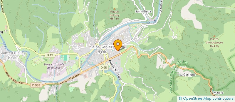 localisation de l'entreprise MADAME NICOLE CAMPO  SAINT GENIEZ D'OLT ET D'AUBRAC