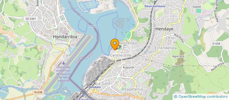 localisation de l'entreprise MADAME NICOLE CANDALH  HENDAYE