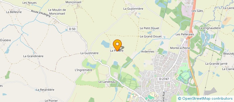 localisation de l'entreprise MADAME NICOLE CANNEPIN  AUBIGNY-LES CLOUZEAUX