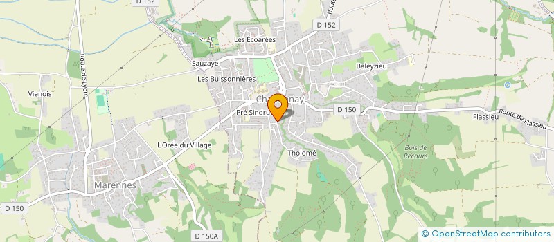 localisation de l'entreprise MADAME NICOLE CARCELES  CHAPONNAY